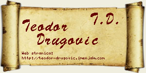 Teodor Drugović vizit kartica